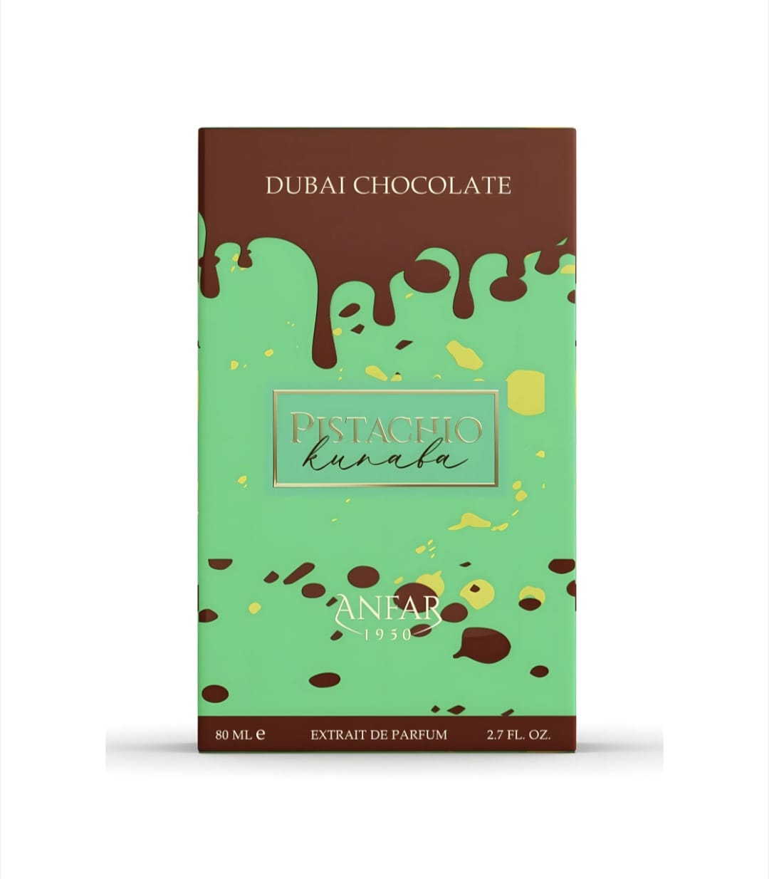Anfar 1950 Dubai Chocolate - Pistachio Kunafa - Extrait De Parfum - 80 ML - imagine 5