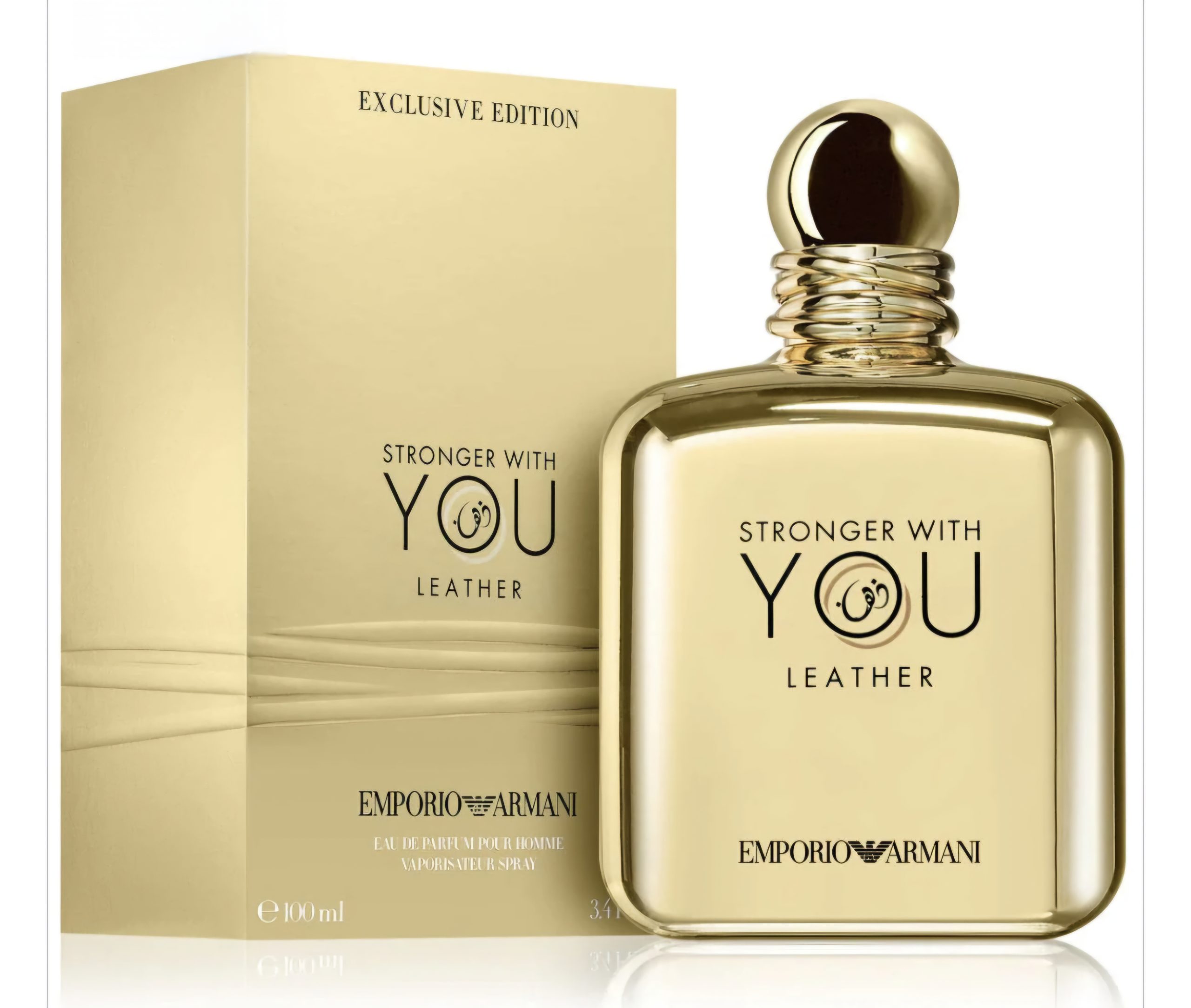 Emporio Armani Stronger With You Leather - Eau De Parfum - 100 ML - imagine 2